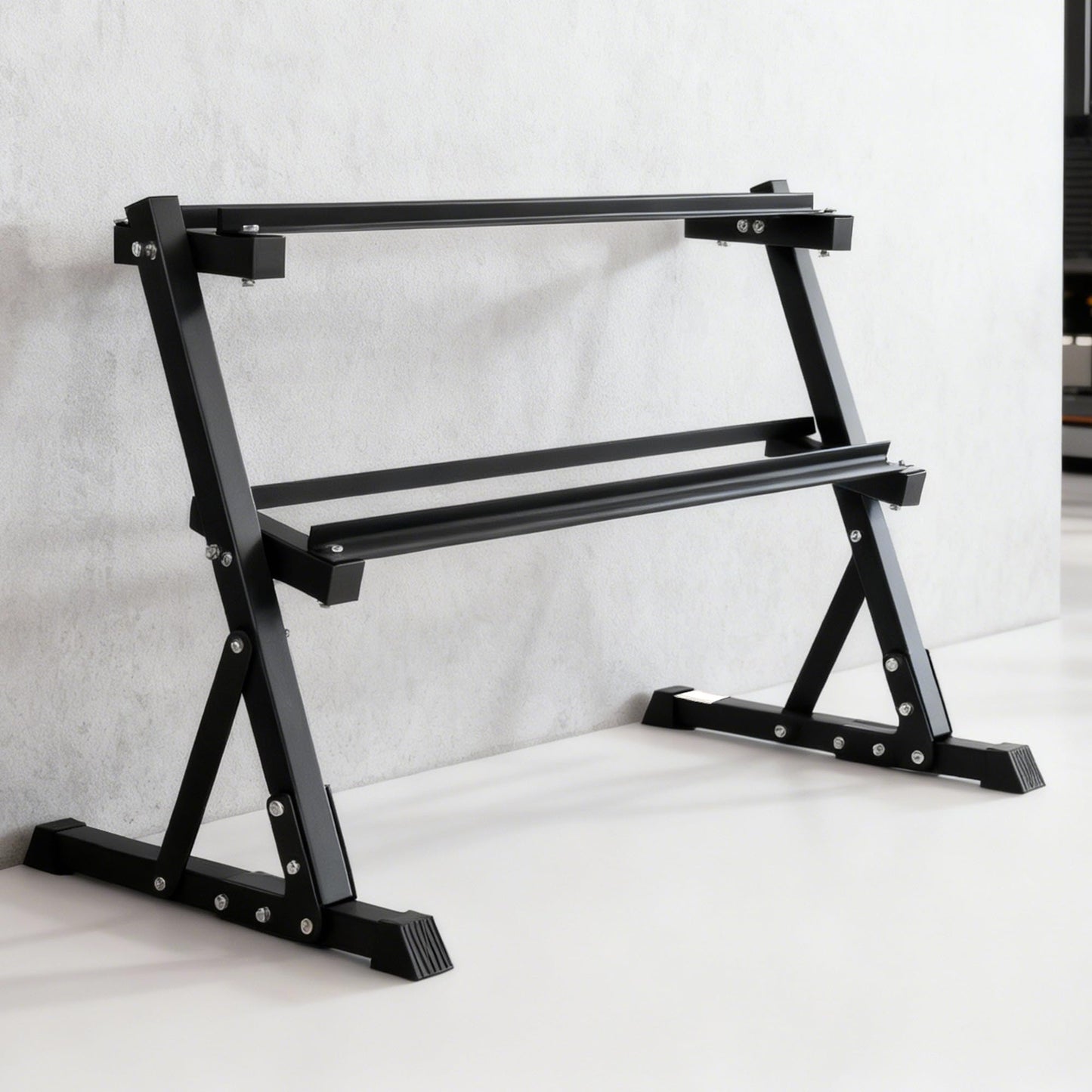 BalanceFrom Dumbbell Rack Multifunctional Weight Stand for Home Gym, 2 Tier Weight Rack
