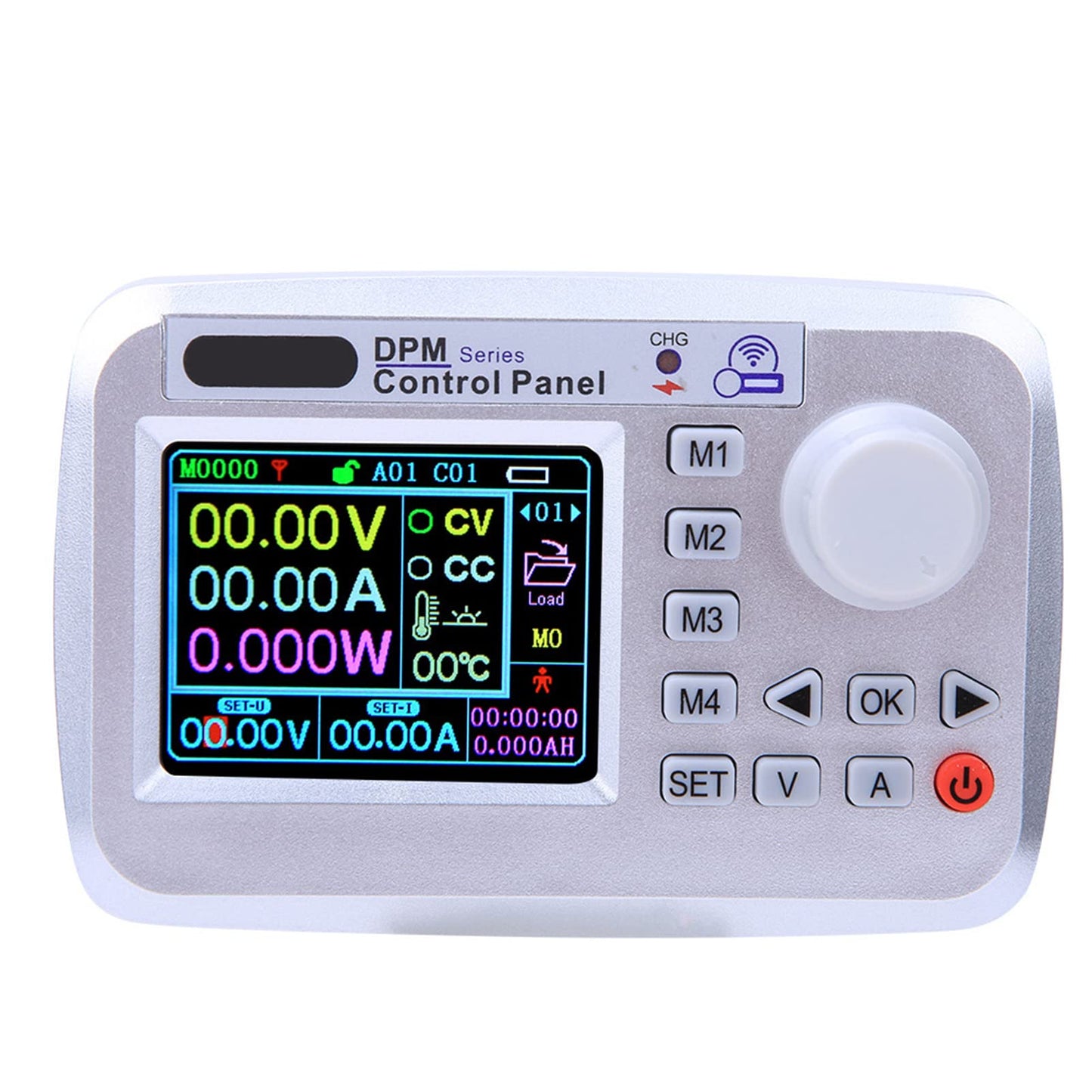 Garosa DPM8650-485RF Programmable Switching Power Supply+Wireless Controller 0-60V 0-50A 300W RS485 Interface ABS Black 120x80x25mm Single Output with 2.4 Inch LCD Screen