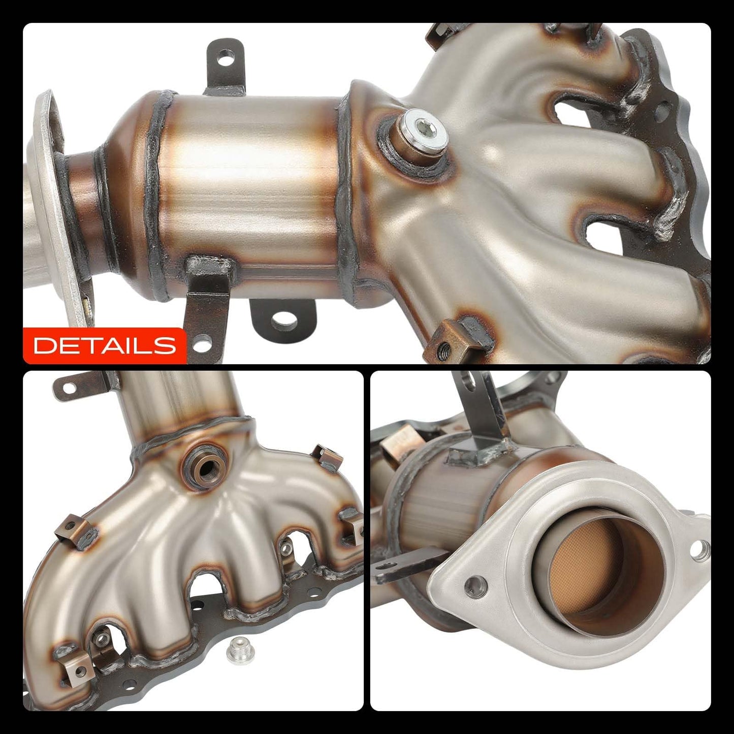 A-Premium Exhaust Manifold Catalytic Converter Kit Direct-Fit Compatible with Mitsubishi Outlander 2014-2018, Outlander Sport 2014-2015, 2.0L 2.4L, EPA Compliant, Replace# 1555A922