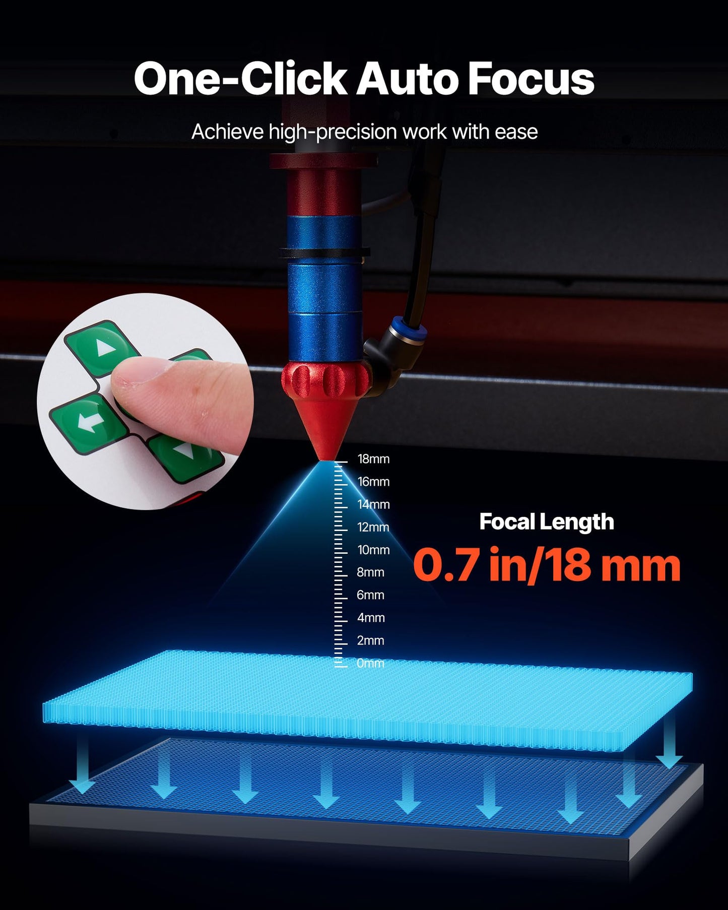 VEVOR 130W CO2 Laser Engraver, 55 x 35 in CO2 Laser Engraver Cutter Machine with Water Chiller 2 Way Pass Air Assist 1200 mm/s Speed, Autofocus Engraving Cutting Machine for Wood Acrylic Glass