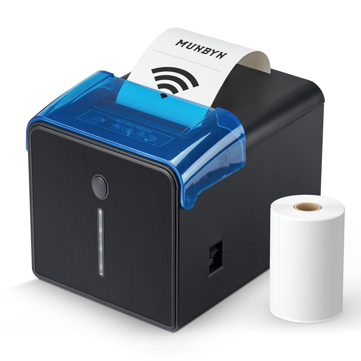 MUNBYN WiFi Receipt Printer with USB Port, 80mm POS Printer Works with Mac Windows Chromebook Linux Cash Drawer, ESC/POS (P047 WiFi), Do Not Support Square Paypal Zettle Shopify Kyte Bluetooth