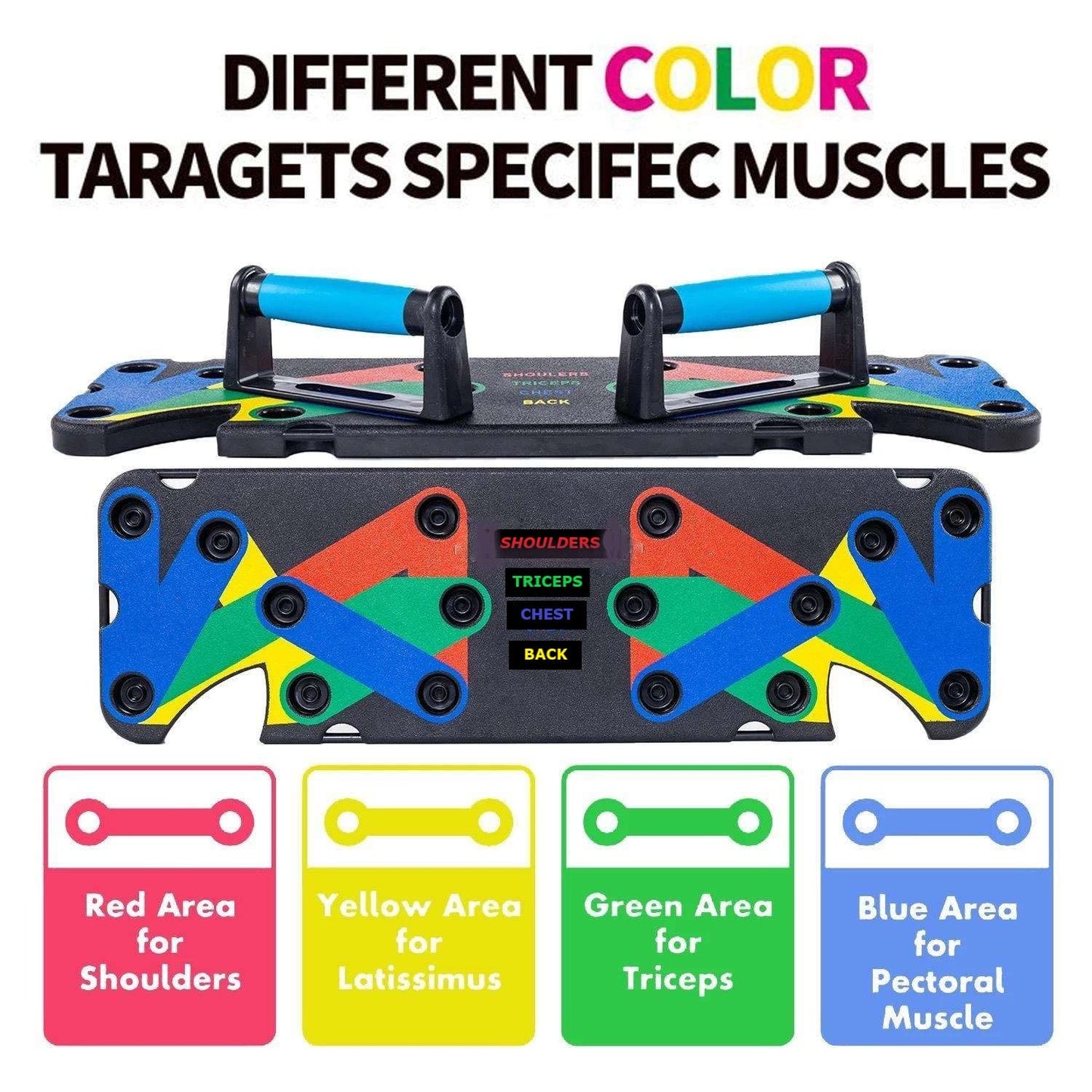 Resistance Bands with 9 in 1 push up Board Multi Function Exercise Equipment