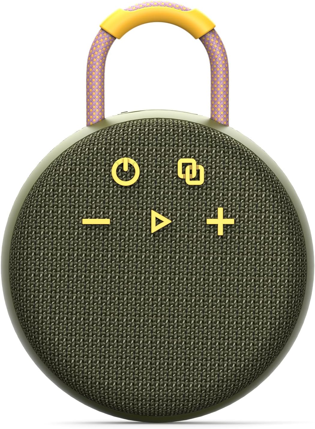 Musibaby 5.3, Packs, Rugged Mini Clip-On Speaker BT Waterproof Build, Shock-Resistant Rubber Shell, Great for Camping