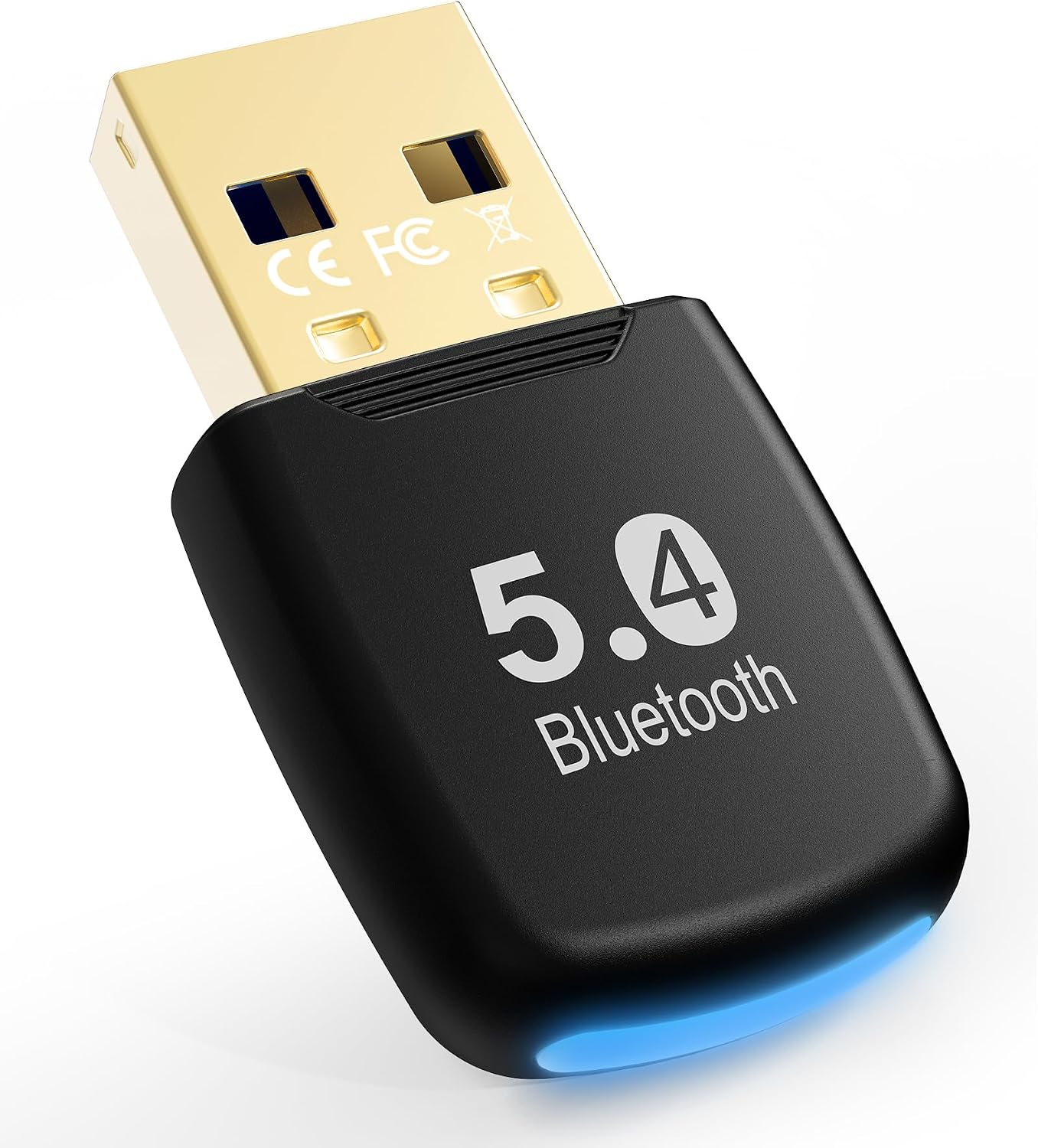 RENGOGA 5.4 20M 11/10/8.1 Bluetooth Dongle - Range USB Adapter for PC, Plug and Play, Supports Laptop Headphones