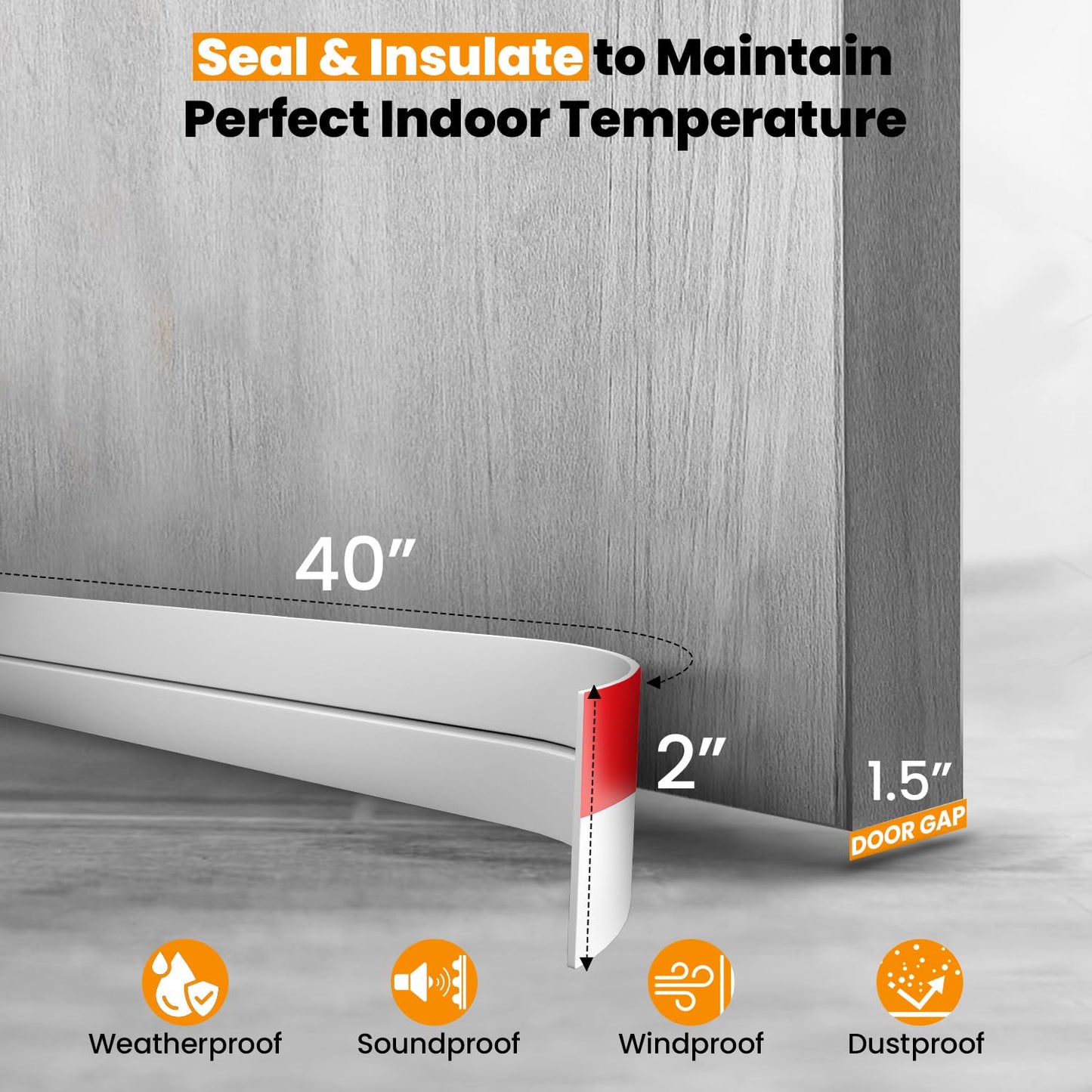 BEEST FULLSTOP Garage Door Insulation Kit w/ Seals & Window Films - 16x7 & 16x8 ft Double Garage Door Insulation Panels - Easy-to-Install 16 Pre-Cut 24x48 Foam-Core Panels w/ Tape, Cutter & Squeegee