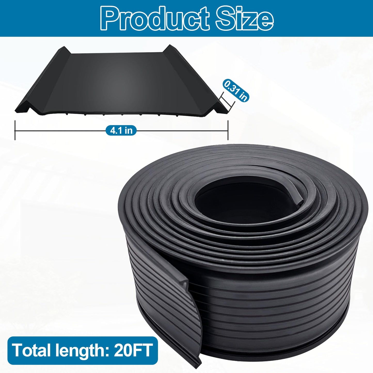 20 Feet Garage Door Bottom Seal Fits Clopay Garage Door Rubber Bottom Weather Seal Replacement Fits Single Slot Garage Doors