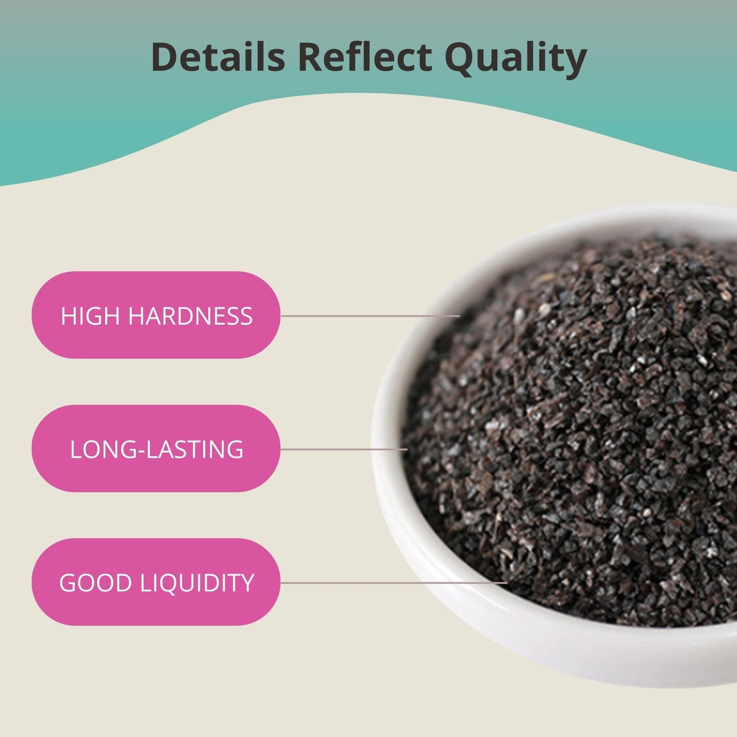 #120Grit Aluminum Oxide Blast Media(19LBS/8.6kg)- Premium Long-Lasting Sand Blasting Media, High Abrasive Force Sand Blaster Sand for Metal, Sandblasters, Blasting Cabinet, Blasting Guns - by TITGGI