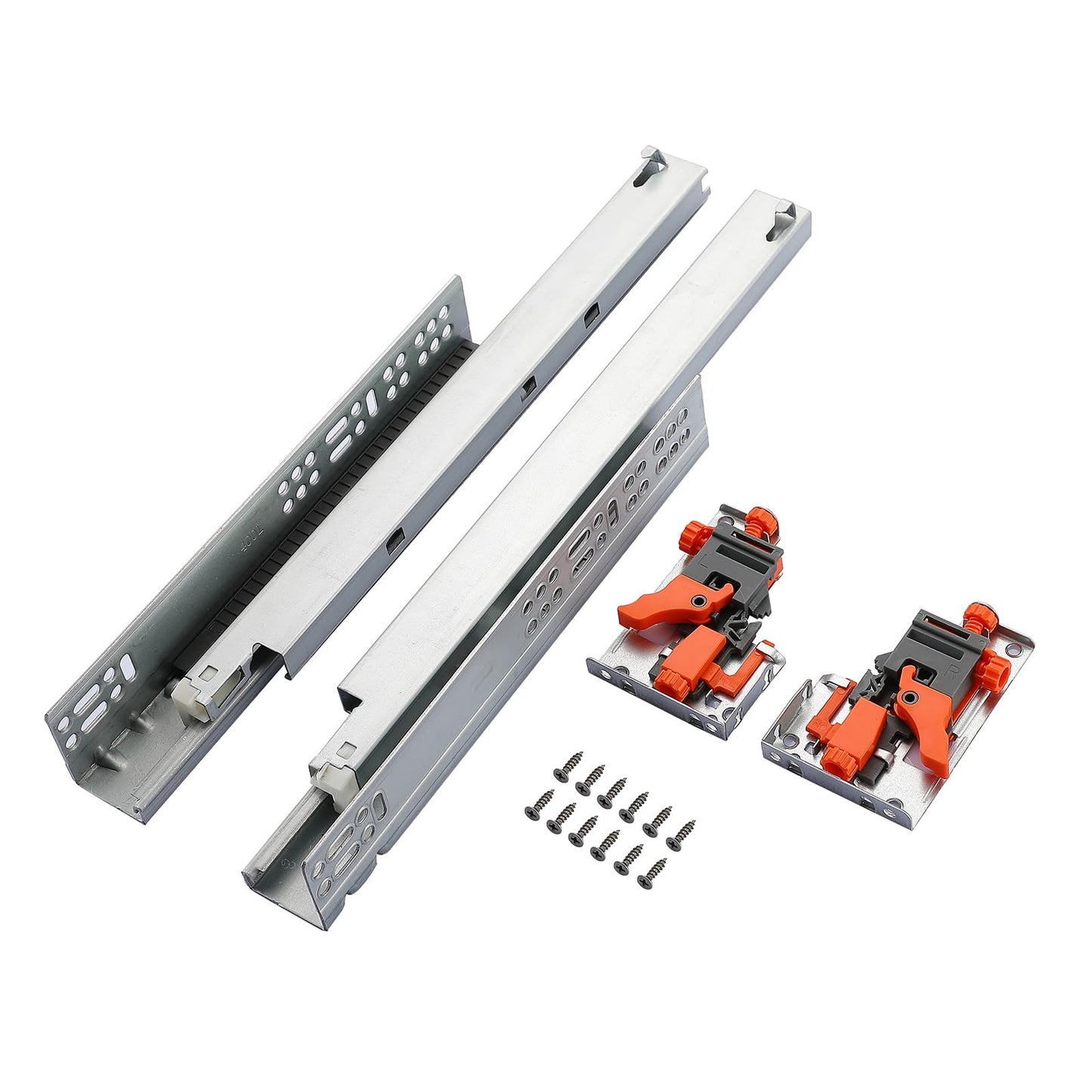 6 Pair of 22 Inch Undermount Soft Close Drawer Slides 100LB Load Capacity Full Extension Concealed Drawer Rails with 3D Locking Device