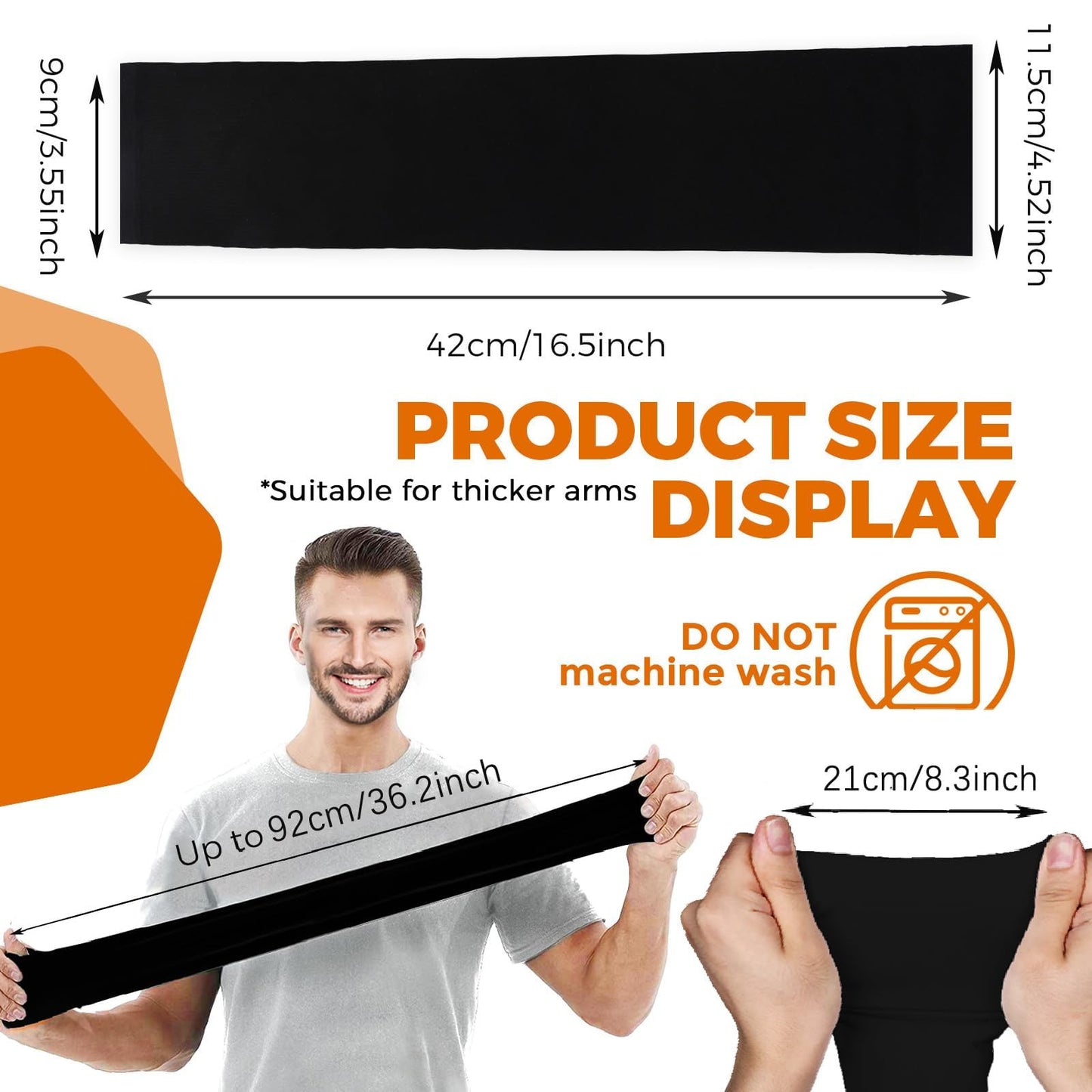 AURUZA 5 Pairs Arm Sleeves for Men & Women, Compression Cooling Tattoo Sleeve Cover Up for Women,UV Sun Protection