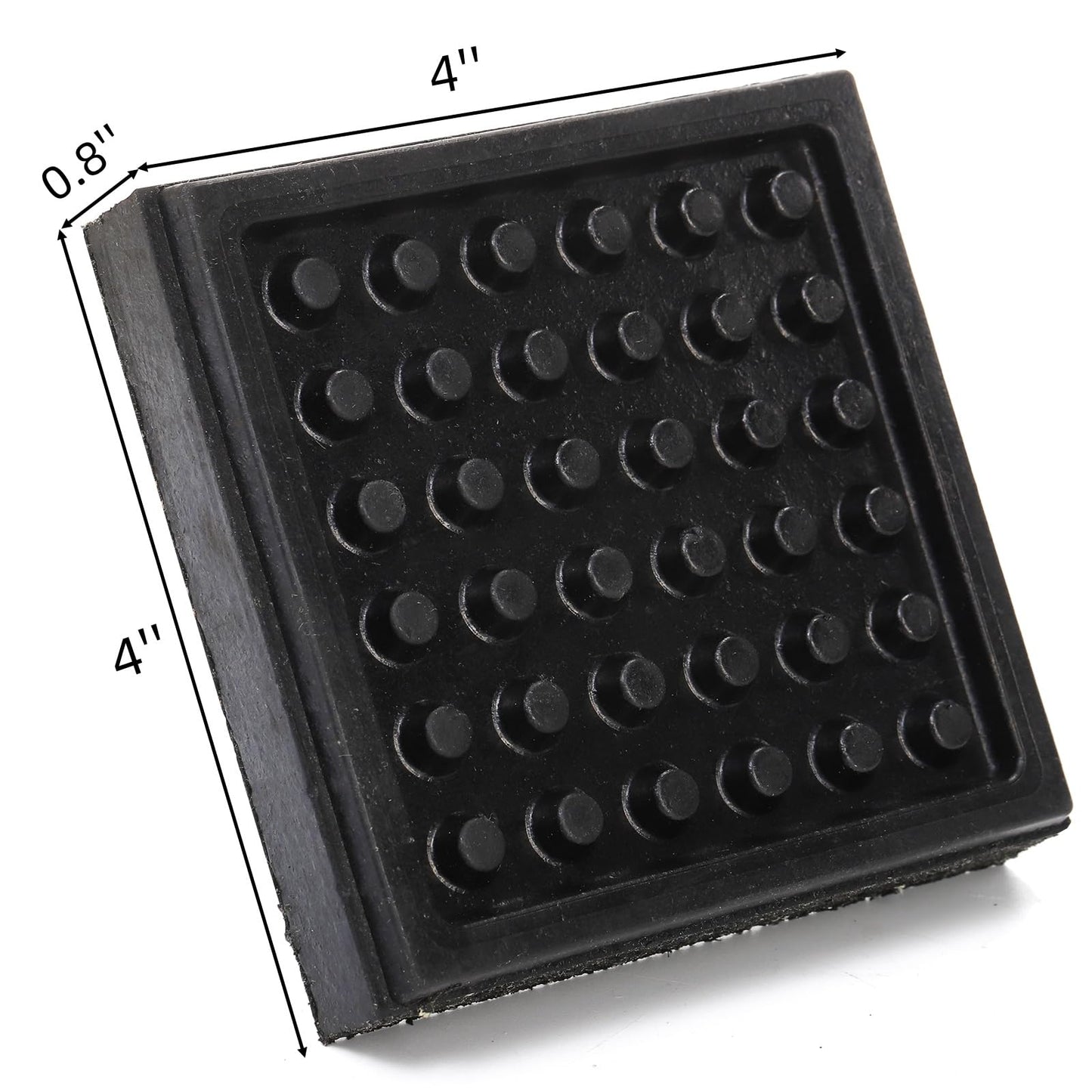 WRINGKIT 8 Pack Heavy Duty Exercise Equipment Mat, 4 x 4 x 0.8 Inch Non Slip Noise Reduction Mat for Treadmill, Treadmill Mat Pad for Rubber Hardwood Floors Carpet Protection Home Gym