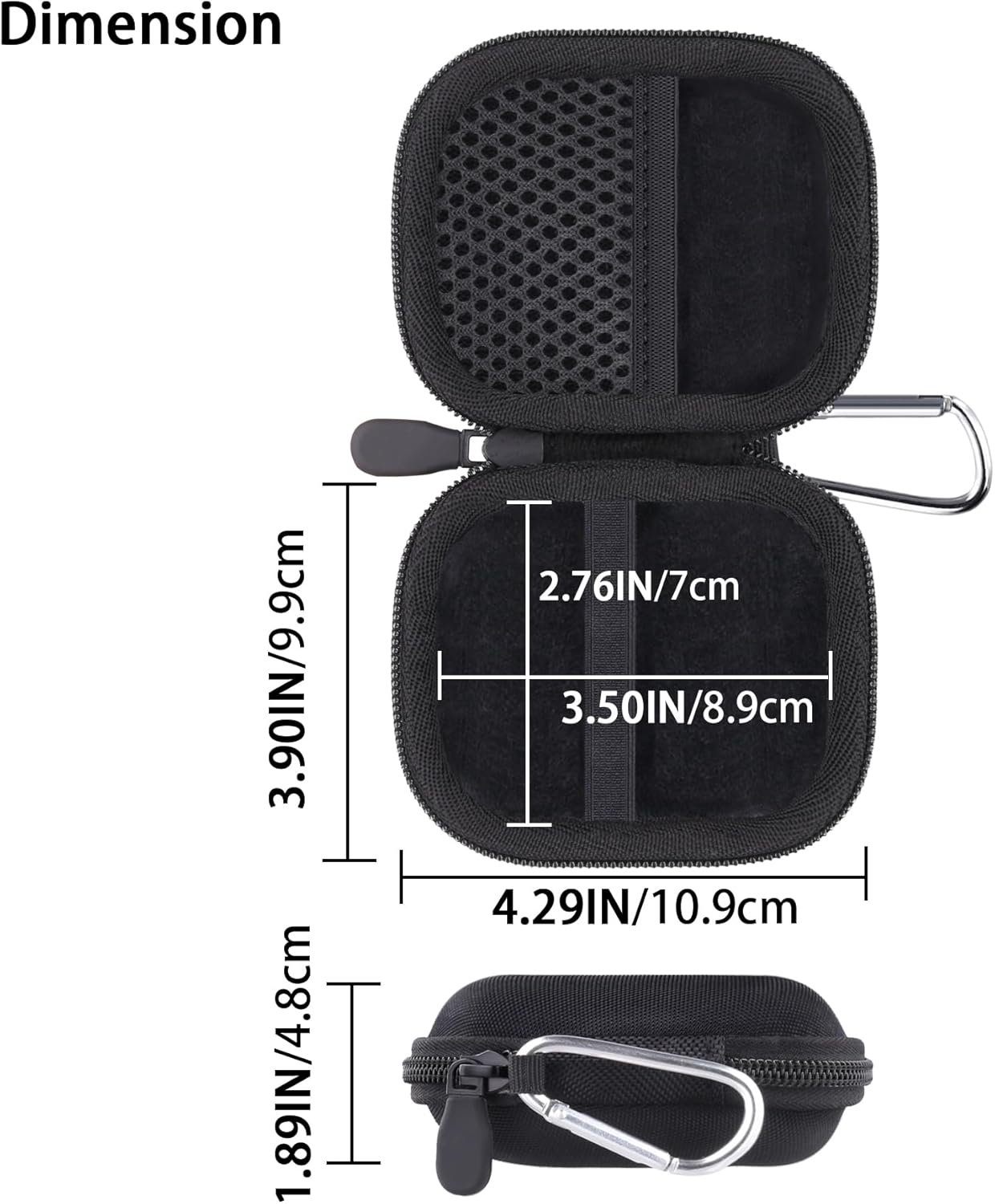 Baval for Anker Soundcore Work Portable AI Voice Recorder Hard Travel Case(Black Case)
