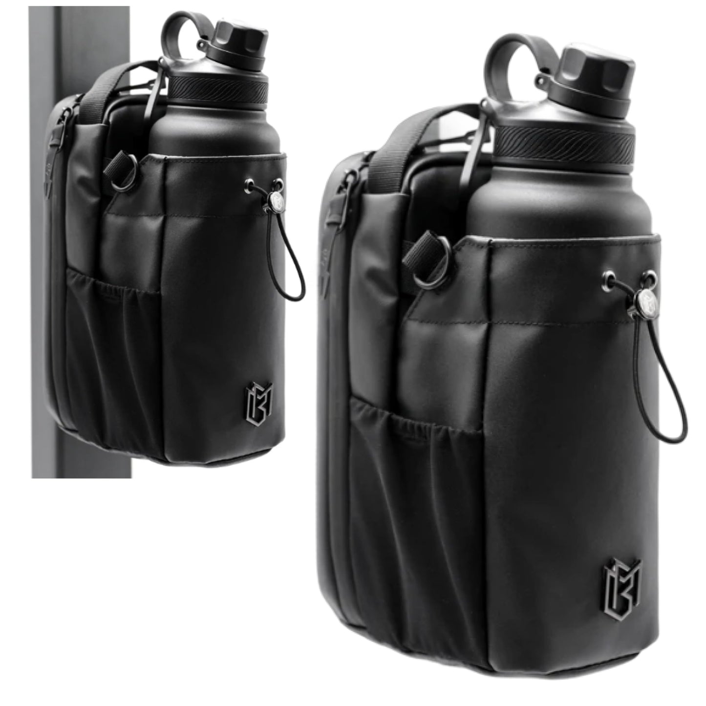 Magnetic Gym Bag for Men and Women – Sling Bottle with Magnetic Attachment | Water Bottle Holder, Gym Pouch, Crossbody Bag for Travel, Sports, Work, Fitness