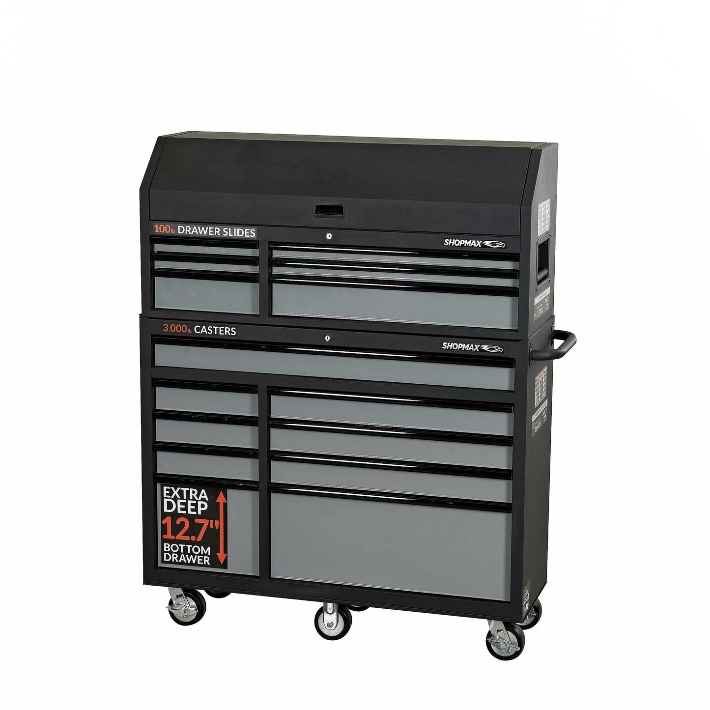 52 in. 15-Drawer Tool Chest and Rolling Cabinet Combo