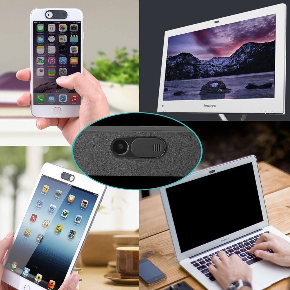 DIMICA 0.035 Inch (2 Webcam Cover, Ultra-Thin Slider Camera Cover for MacBook Pro, Laptop, Mac, PC, Surfcase Pro