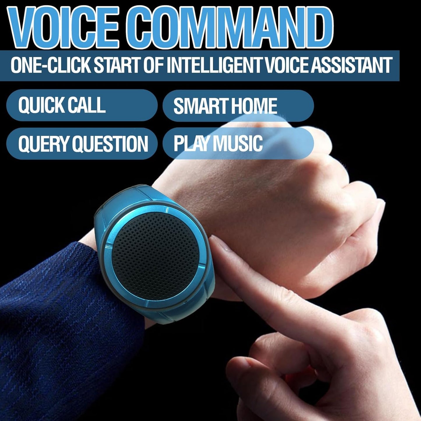 Frewico X10 MP3 Wearable Portable Waterproof Bluetooth Speaker Watch Clip Speaker Player Handsfree Clear Call
