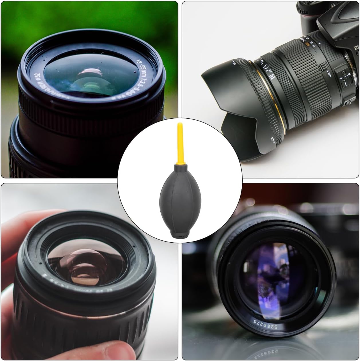 5.70X4.33X2.16 Inch Bulb OSALADI Camera Air Blower Dust Pump for DSLR Lens Keyboard Screen Cleaning Tool with Ergonomic