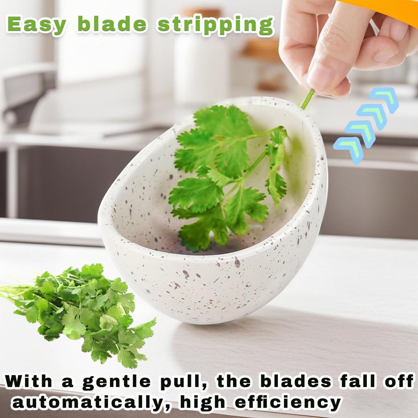 NYXTOB Pottery Herb Stripper Bowl, Ceramic Herb Stripper, handmade, different sizes of round holes, kitchenware for root removal (WHITE, 1)