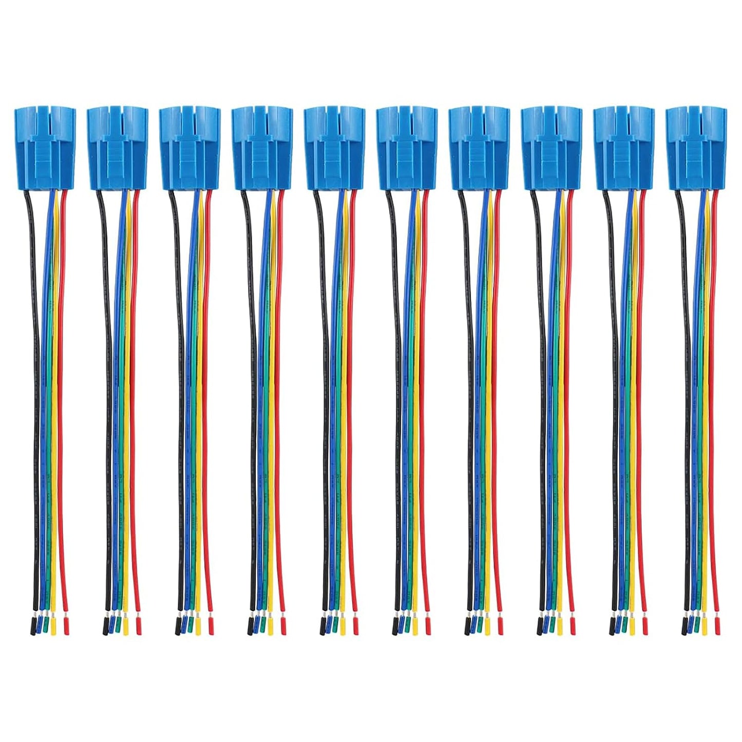10-Pack,5.9" 5-Pin 16mm 5/8" Baomain Cable,Push Button Switch Wiring Harness Connector - Plug for ON/Off Switches
