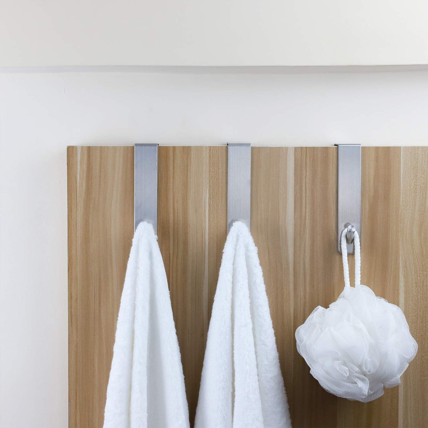 TOGU Over The Door Hook Sus 304 Stainless Steel Heavy Duty Organizer for Coats/Towels/Clothes/Wreath, Suitable for 1-1.7" Thickness Door and 0.05" Door Frame Gap,Brushed Finish,10 Pack