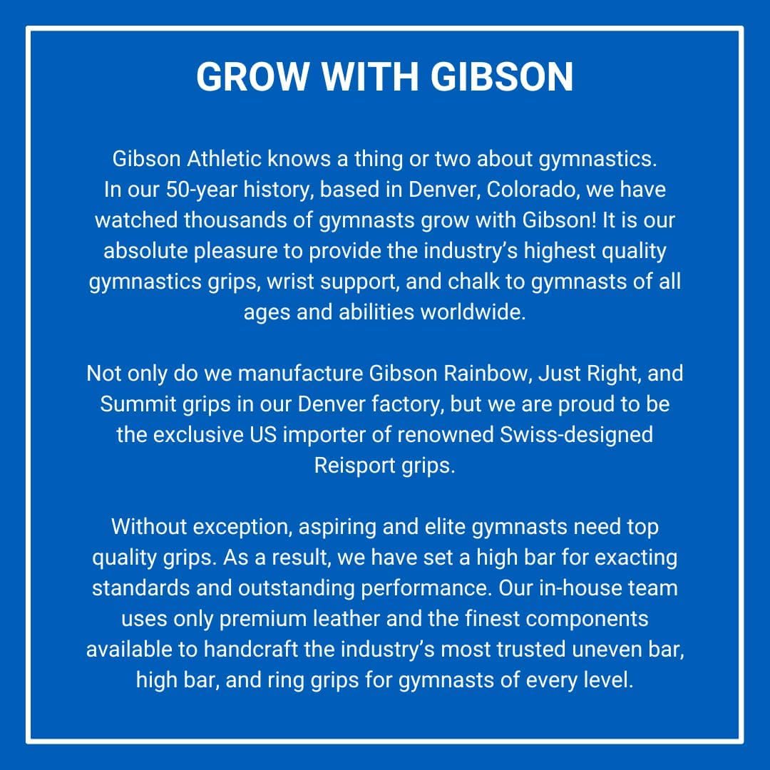 Gibson Athletic unisex adult gymnastic Uneven Bar Grips, White, Large