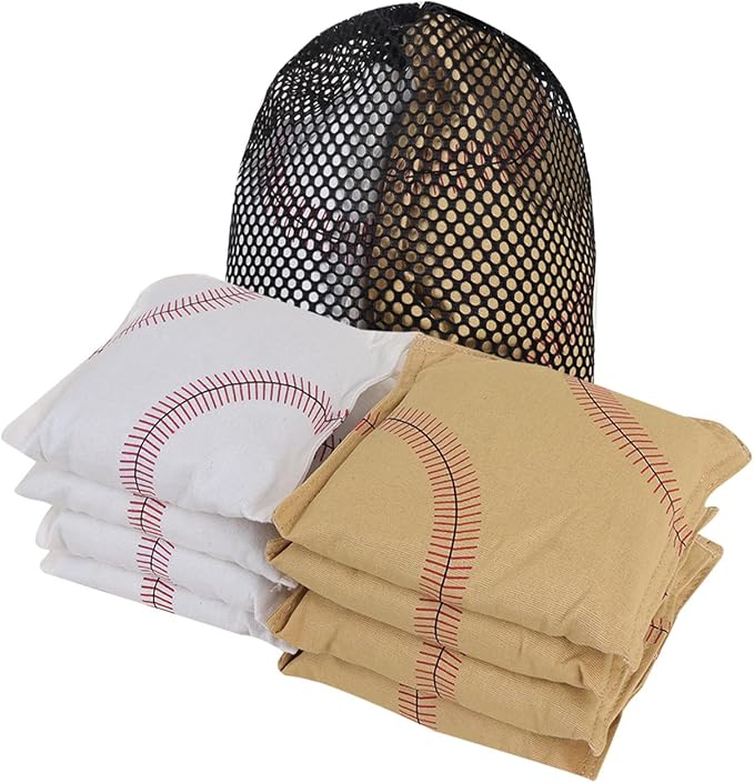 GSE Games & Sports Expert Set of 8 Premium Weather Resistant Cornhole Bags. Regulation Size and Weight Bean Bags for Cornhole Toss Games (Several Styles Available)