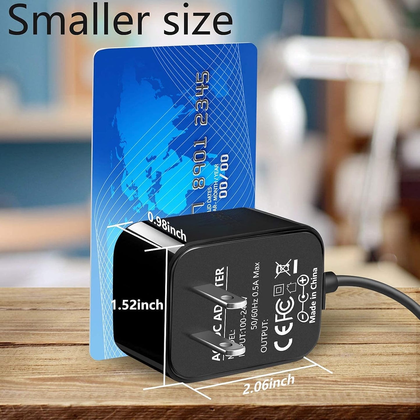 vhbw 5.9Ft 5V/1A Replacement Wall Power AdapterCompatible with Smart Lighting Bridge Hub