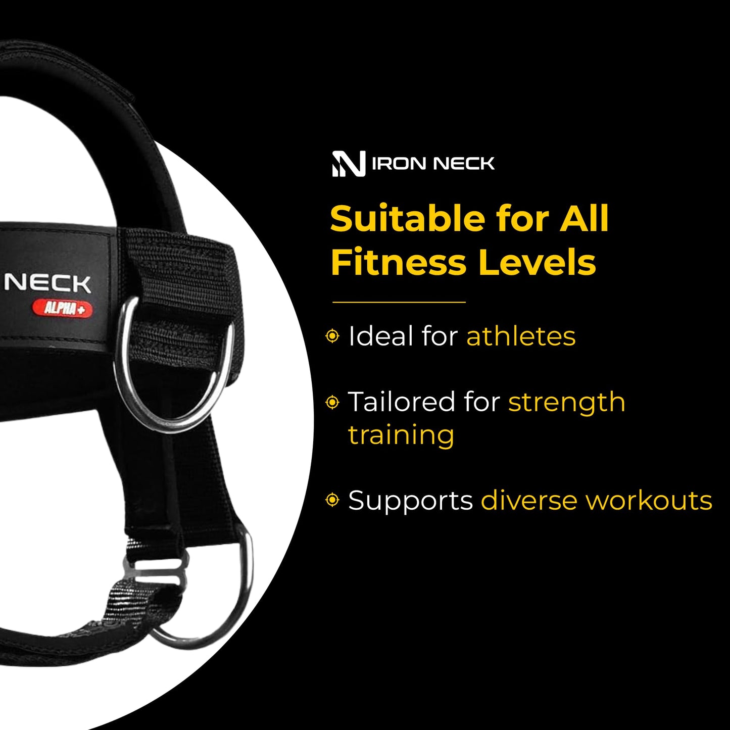Iron Neck Neck Trainer, Exerciser, & Strengthener with Adjustable Head and Chin Strap - Portable Head Harness for Weight Lifting, Home, & Gym Use - Exercise & Workout Equipment (Rafa, Red)
