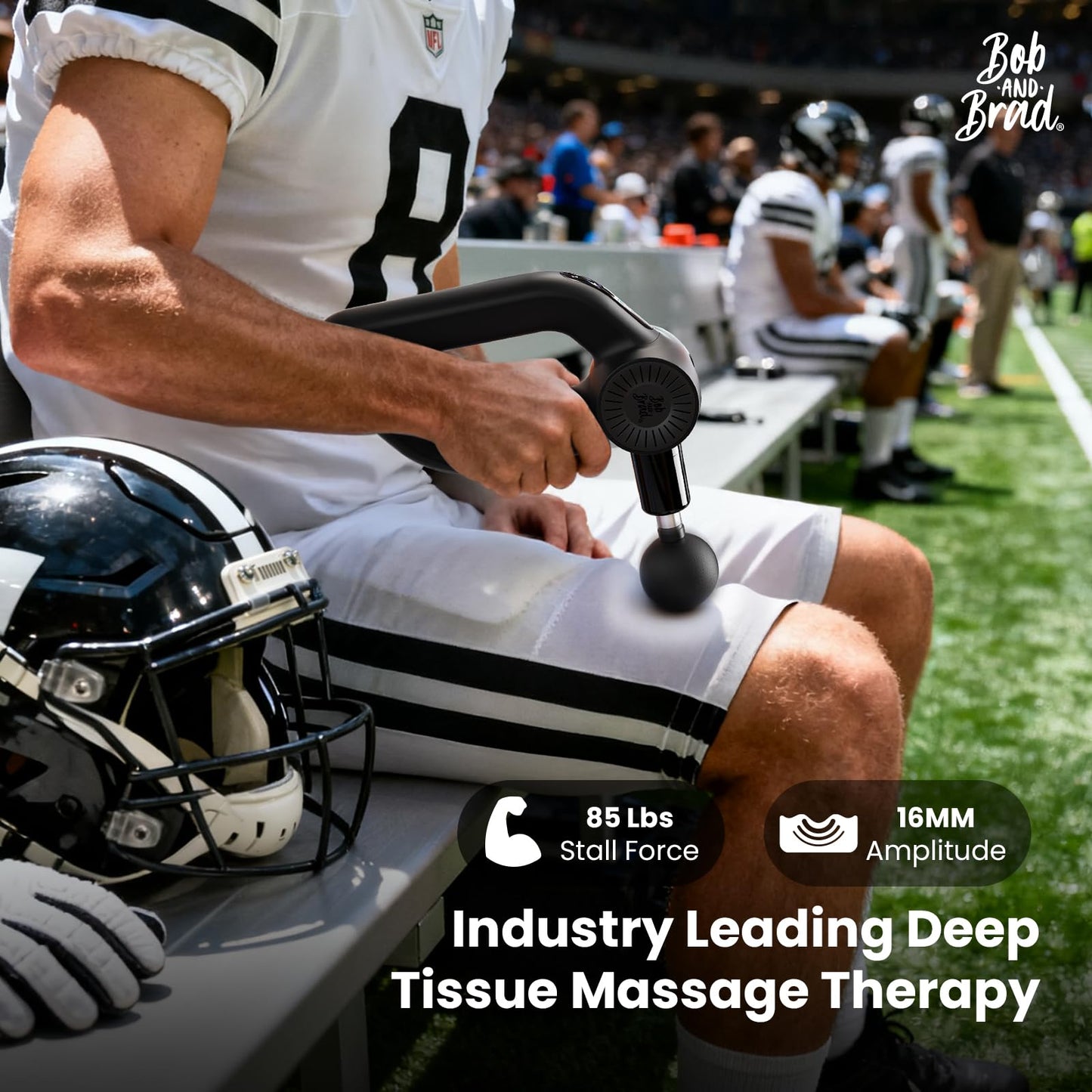 BOB AND BRAD D6 Pro Max+ Massage Gun with Heat and Cold, Powerful Deep Tissue Percussion Massager with 16mm Amplitude, Professional Muscle Massager Gun for Athletes, Quiet Electric Handheld Massager