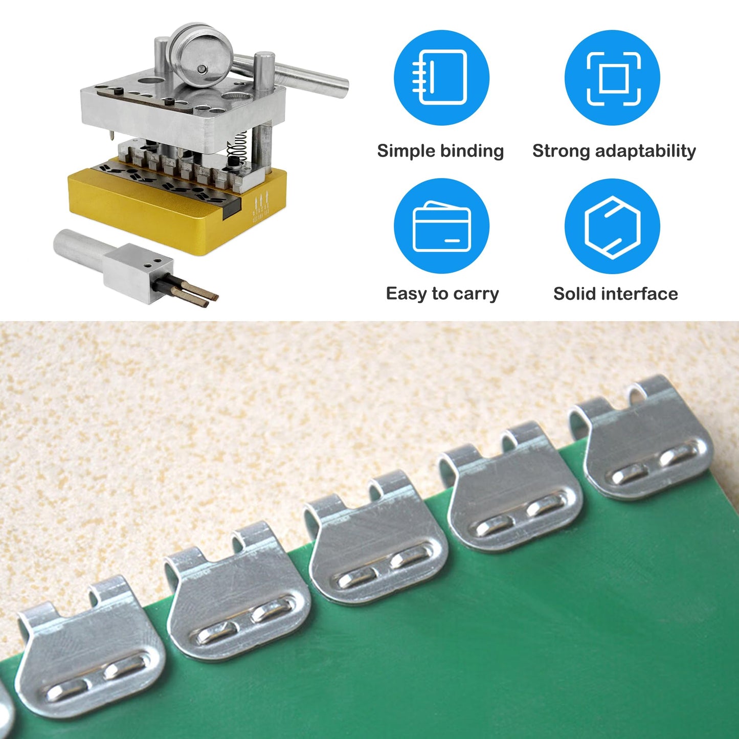 KONLEYA Conveyor Belt Staple Fastener Tool Staple Fastener Installation Tool Fasteners Tool Wire Hook Machine Belt Conveyor Fastener for Flexco PVC