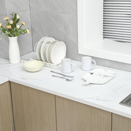 MicoYang Silicone Dish Drying Mat for Multiple Usage,Easy clean,Eco-friendly,Heat-resistant Silicone Mat for Kitchen Counter or Sink,Refrigerator or Drawer Liner Translucent 5XL 36inches x 18inches