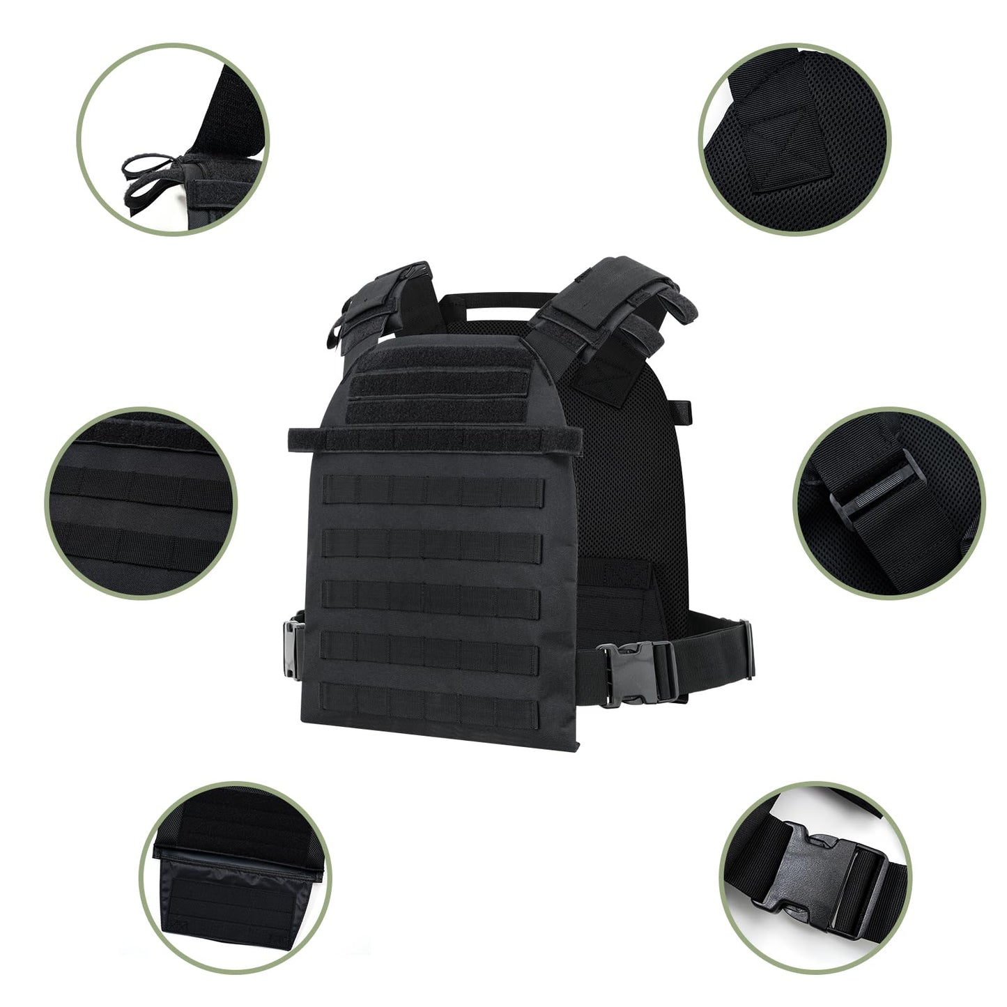 ULIEGTRS Weighted Vest for Men & Women,Adjustable Strength and Endurance Training Tactical Vest,Suitable for Workout,Running,Strength,Fitness