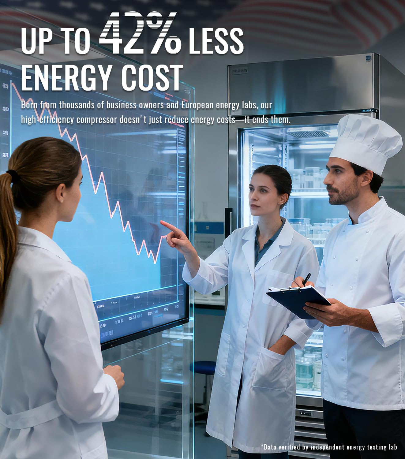54" W Commercial Freezer, ETL Certified 49.6 Cu.ft Stainless Steel Reach-in Upright Freezer,Auto Defrost,Digital Temperature Control (-10°F to 10°F) Used to Restaurant,Bar,Shop