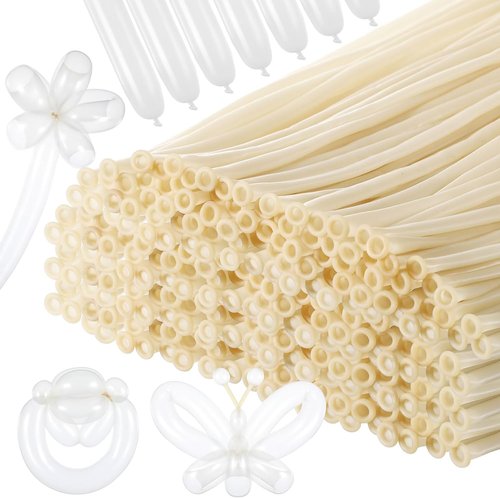 Lenwen 1000 Pcs Long Latex Twisting Balloons - Perfect for Birthday, Wedding & Party Decorations | Clear