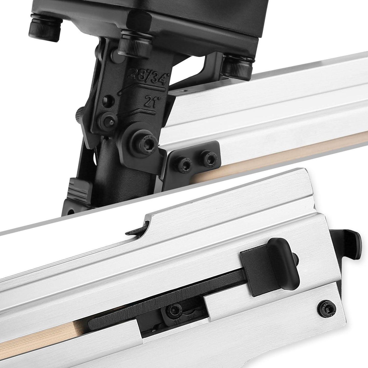 3PLUS HFN90SP 3-in-1 Air Framing Nailer with Adjustable Magazine for 21/28/34 Degree Nails