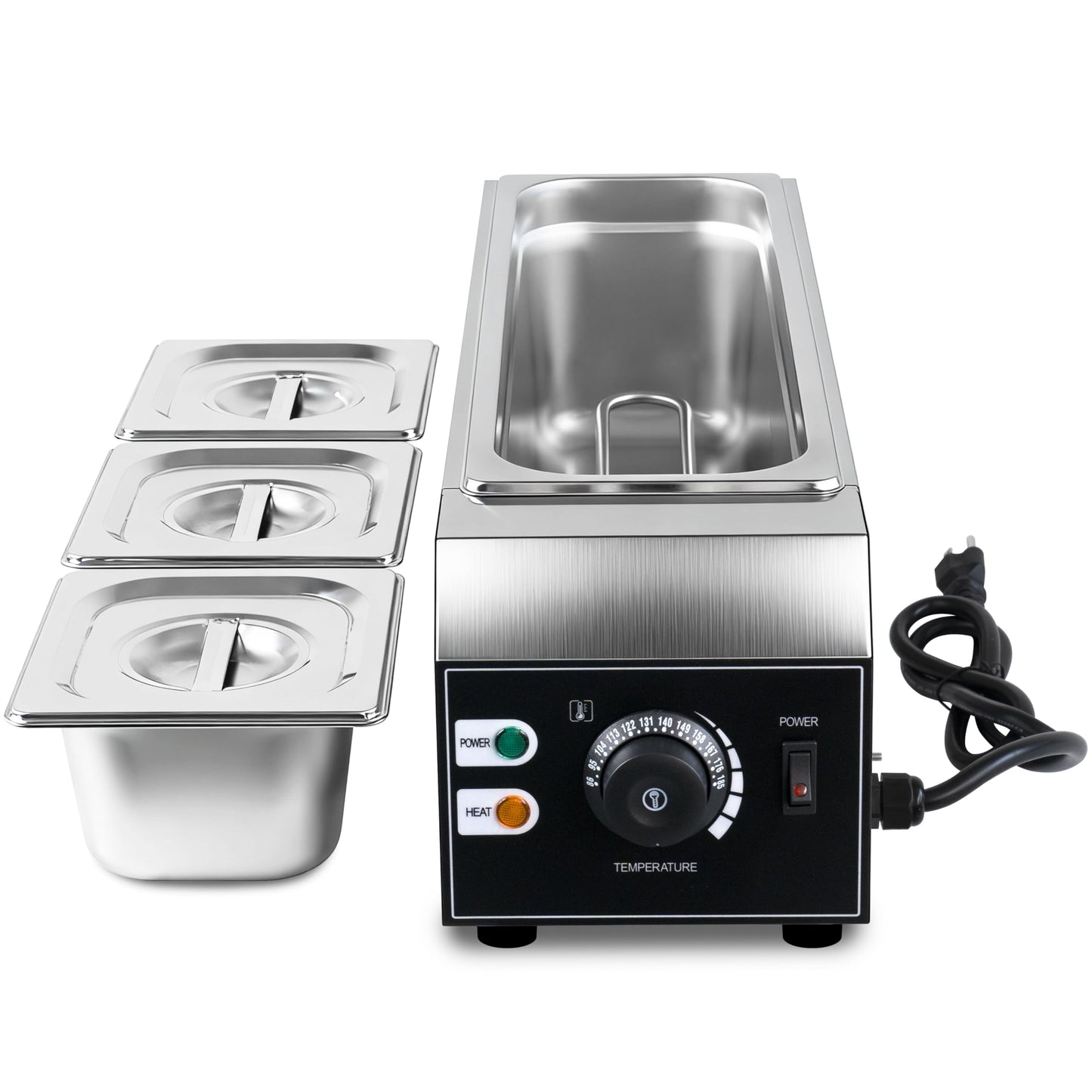Chocolate Tempering Machine, 3 Tanks Chocolate Melting Pot, 1200W Stainless Steel Commercial Electric Chocolate Melter Fondue Pot for Chocolate, Butter, Cheese, Cream, Candy, Milk, Coffee, Desserts
