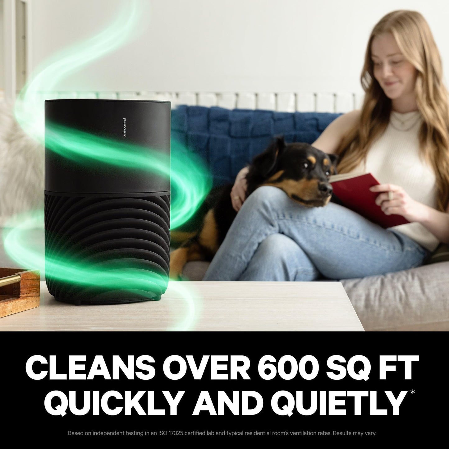 PuroAir 130x HEPA Air Purifiers for Home Pets - Covers Up To 600 Sq Ft - Filters Up To 99.9% of Pollutants, Smoke, Pollen, Dust - Quiet HEPA Air Filter - Air Purifiers for Bedroom (2 Pack)