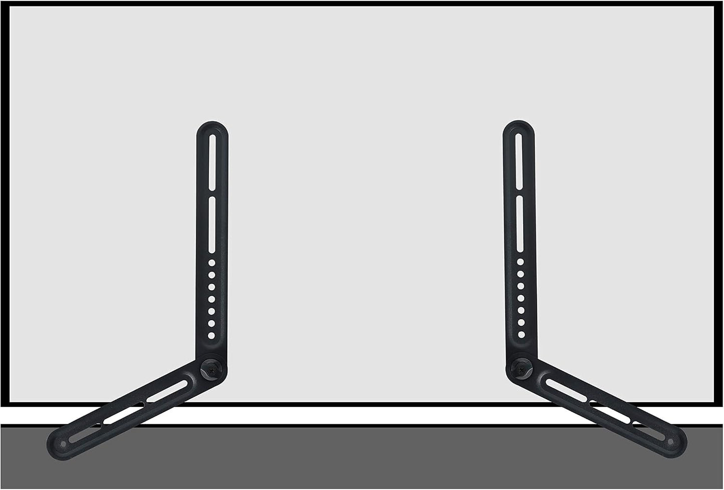 DYNAVISTA 22lbs(10kg) Soundbar Mount Sound Bar TV Bracket for Mounting Above or Under TV, Fits with Adjustable Long