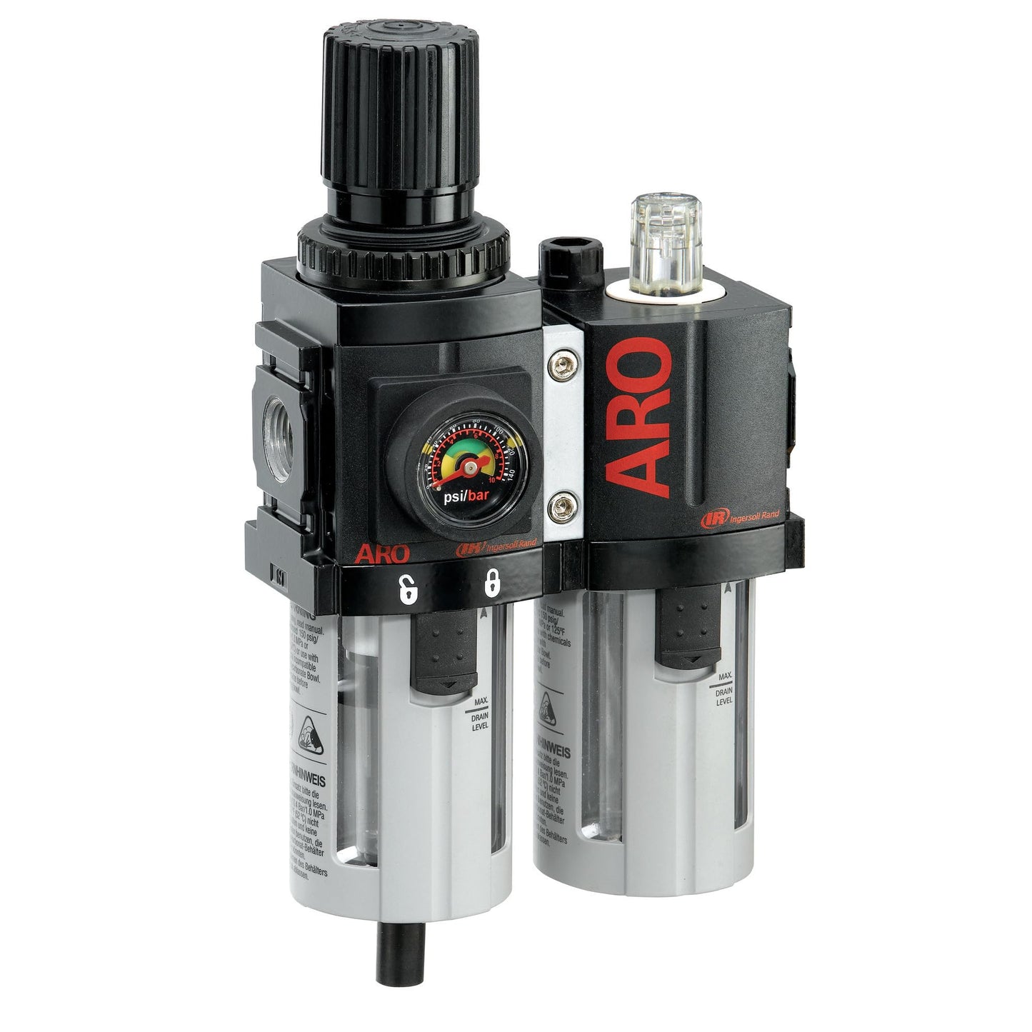 ARO C38231-600-VS Air Filter-Regulator-Lubricator Combination, 3/8" NPT