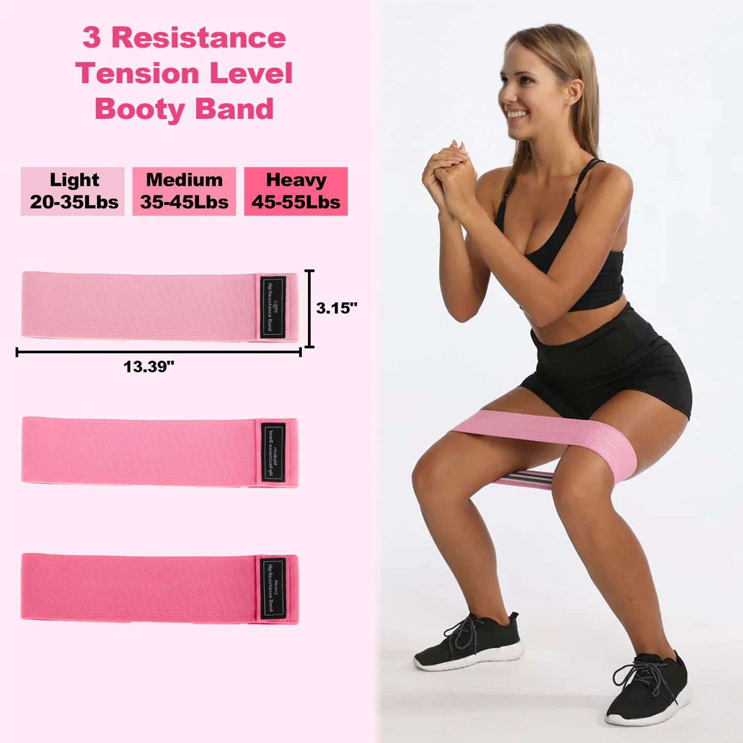 TREKONPEAK Home Pilates Kit, Pilates Workout Kit for Women, Pilates Equipment with Pilates-Ring and Ball Set, Multiple Resistance Bands, Socks (Pink)