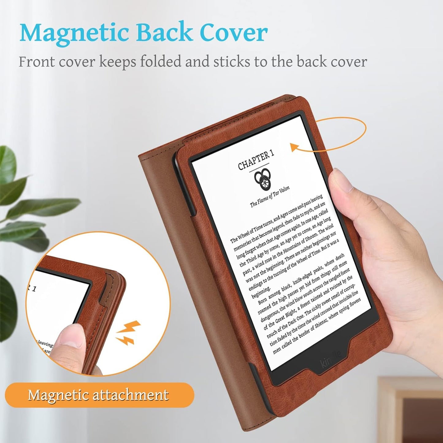 FINTIE 6" (11th Generation-2024/2022 2024/2022 11th Stand Case for All-New Kindle Release) - PU Leather Cover with Auto