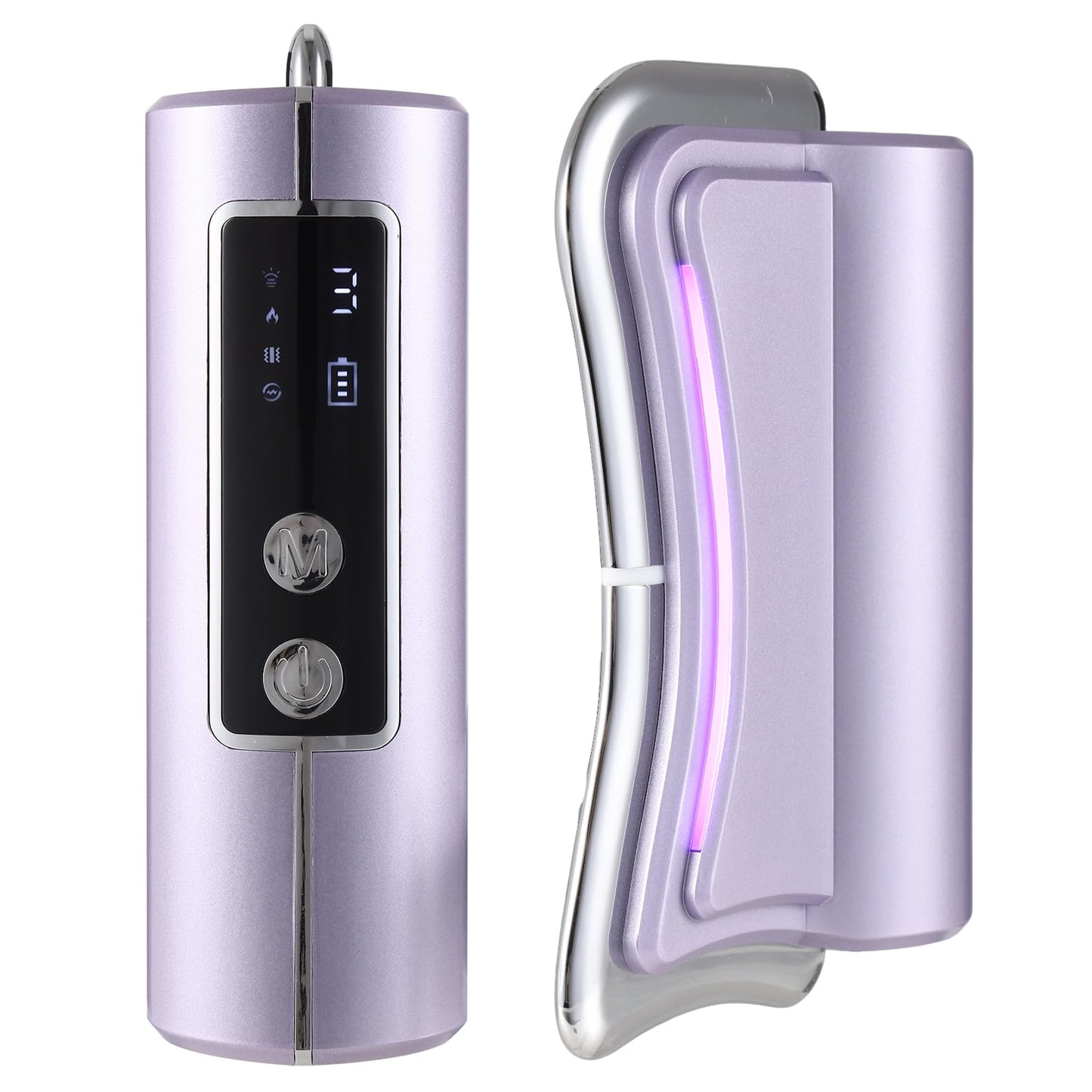 WINGROWHK 2026 New Upgrad Electric Muscle Scraper Tool for Full Body, Massage, Heated, Relaxation & Skincare, 4 Modes 3 Levels Multifunctional Gua Sha Tool Gifts for Family (Purple)