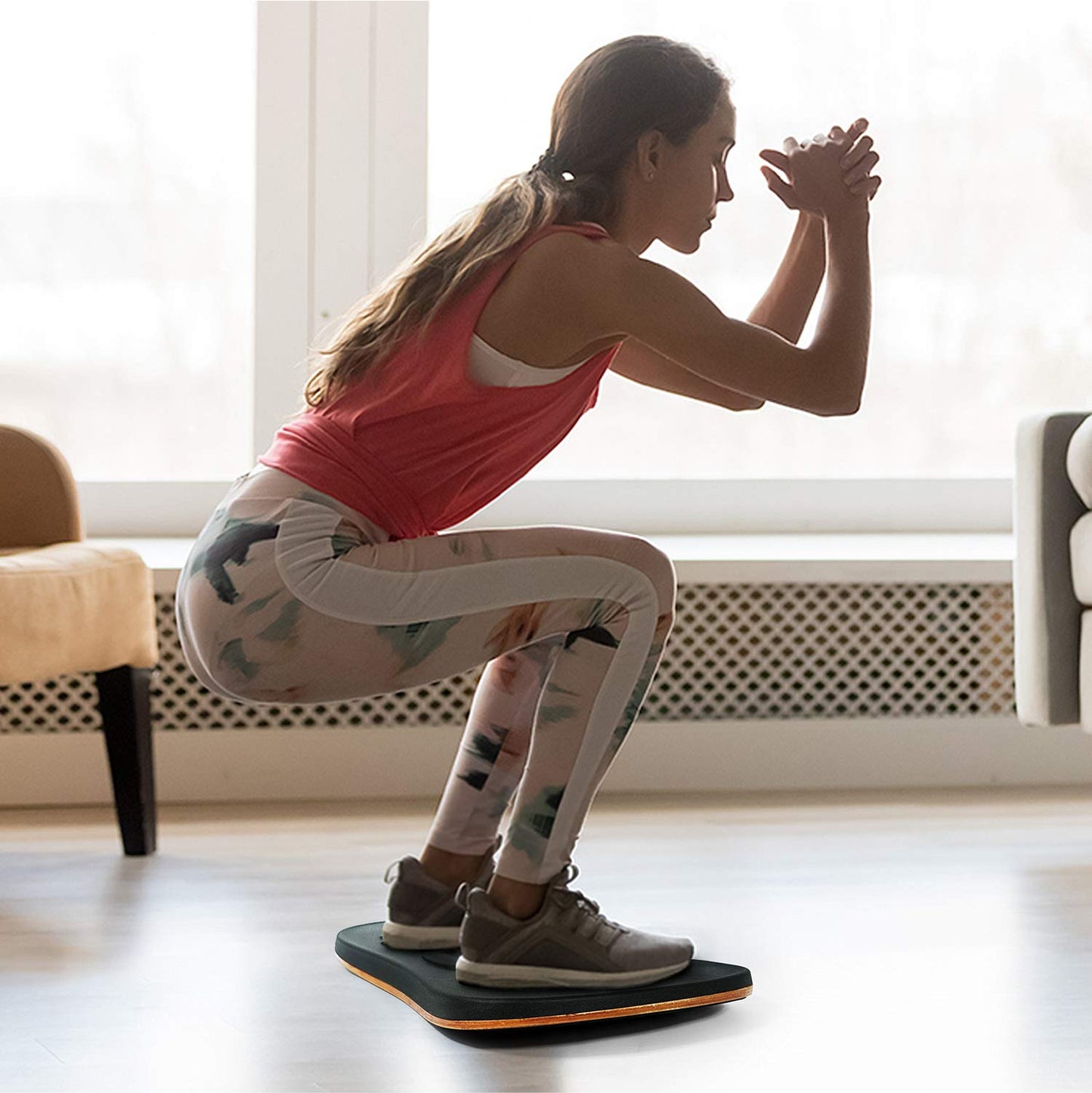 Yes4All Wobble Balance Board for Standing Desk/Anti-Fatigue Office Pad - Rocker Foam Mat, Wobble Board