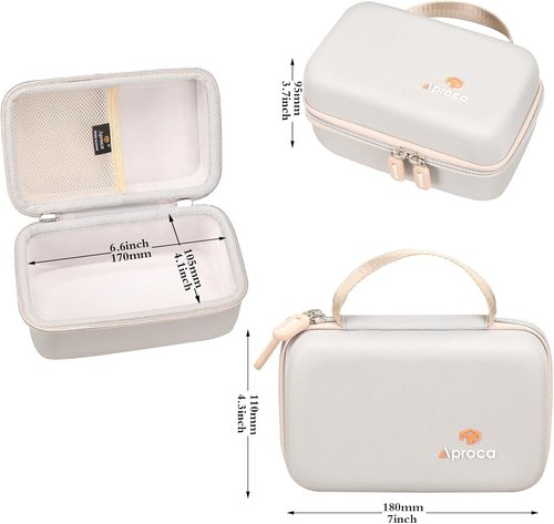 Aproca Case for Newbealer Mini Travel Iron | Portable Storage Bag - Grey (Case Only)