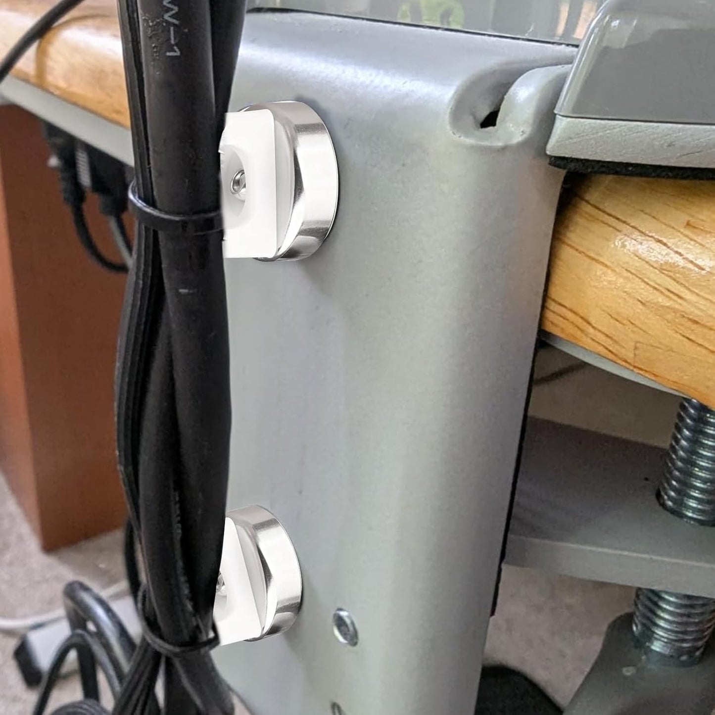 18lbs (16mm, Count, 30) Magnetic Cable Zip Tie Base, Heavy Duty Vertical Tension, Multipurpose Wire Clips Management