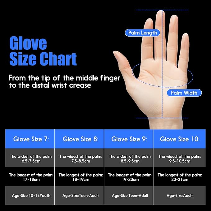 Youth&Adult Goalie Goalkeeper Gloves with Finger Protection Breathable Soccer Gloves with Strong Grips，6 Colors，Sizes 7-10