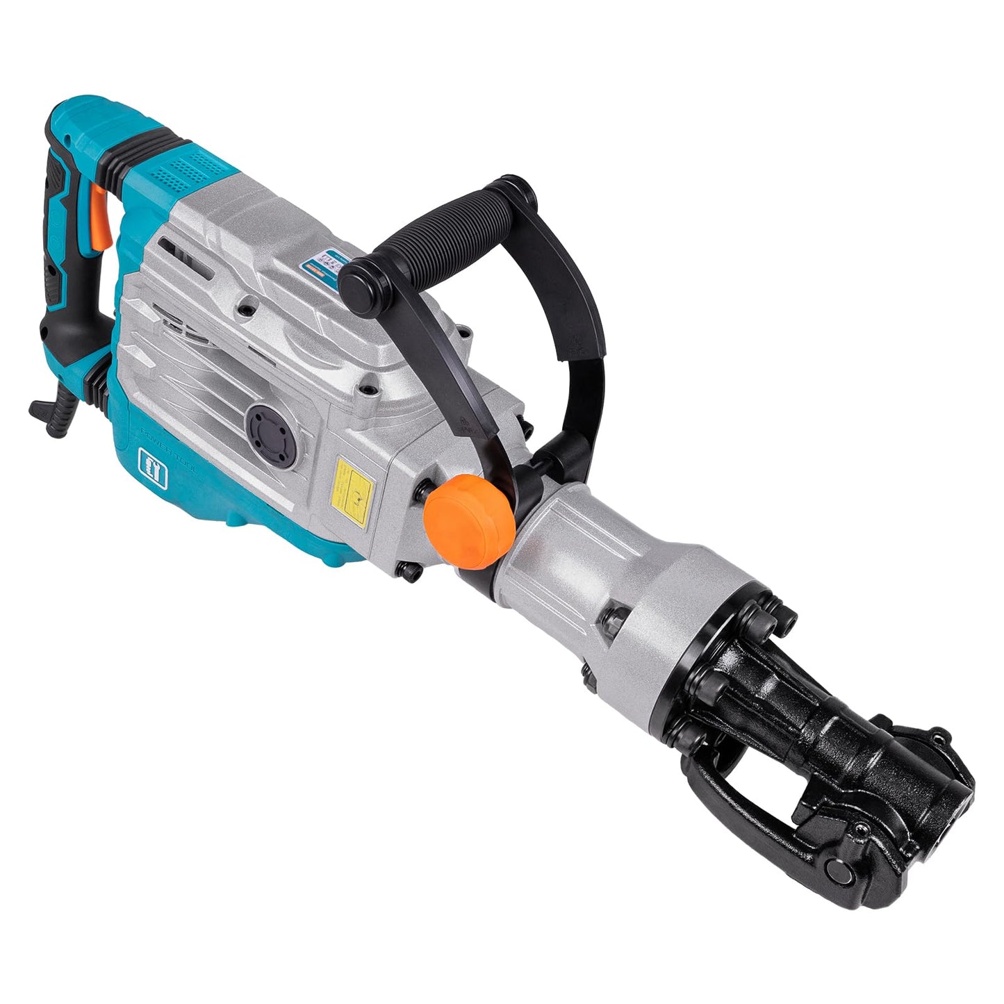 Berserker 1700W 40-Pound Demolition Jack Hammer with 1-1/8" Hex, 14.5-Amp Corded Electric Heavy Duty Demo Chipping Hammer Concrete/Pavement Breaker with Carrying Case Flat Chisel Bull Point Chisel