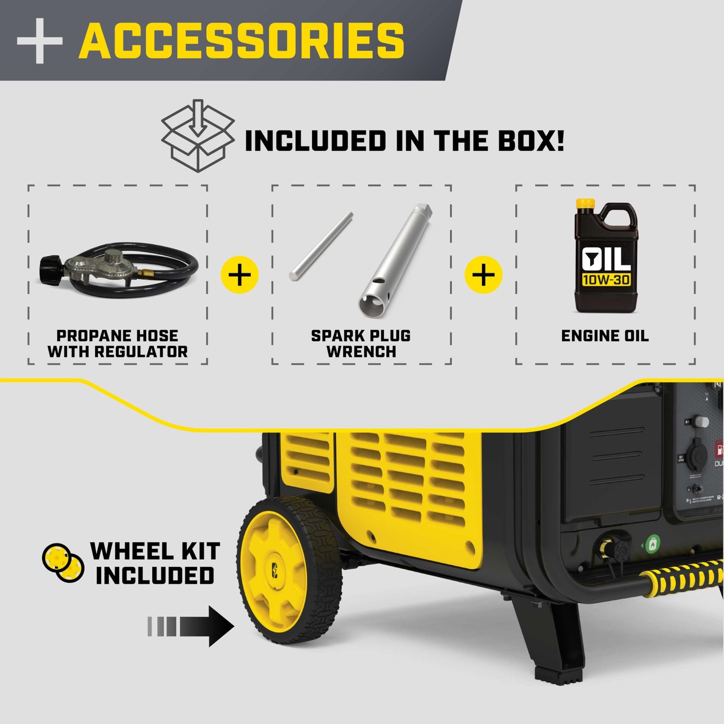 Champion Power Equipment 11,000-Watt Electric Start Dual Fuel Home Backup Portable Inverter Generator with Quiet Technology and Free 3-Year Warranty