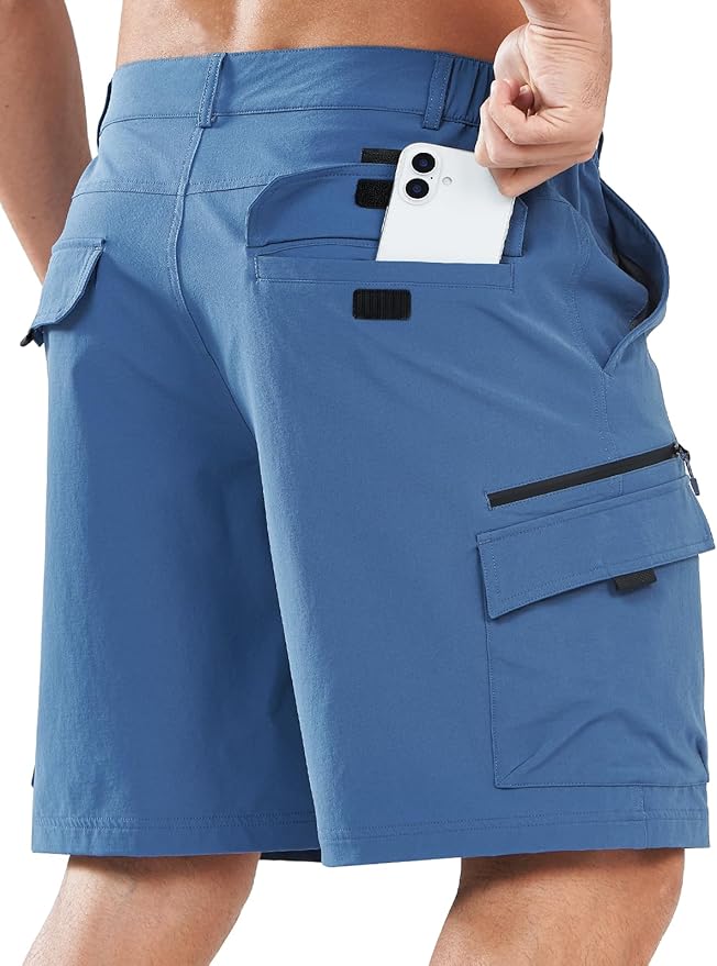 NORTHYARD Men's Cargo Hiking Shorts 9" Lightweight Outdoor Tactical Work Camping Sport Golf Casual Travel Fishing Multipocket