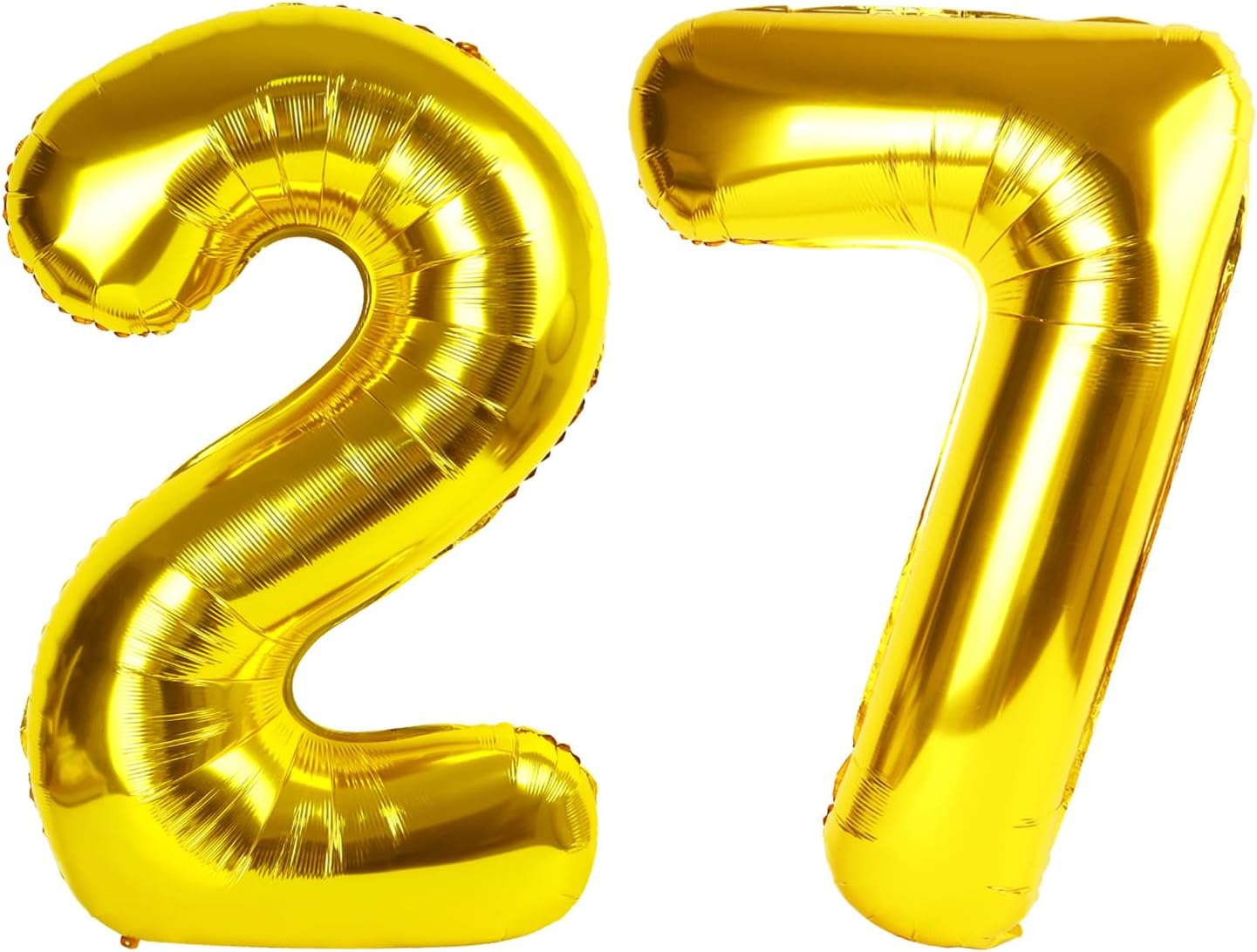 27-Inch Gold Number Balloons by [Brand Name] - Perfect for Birthday, Wedding, and Graduation Celebrations
