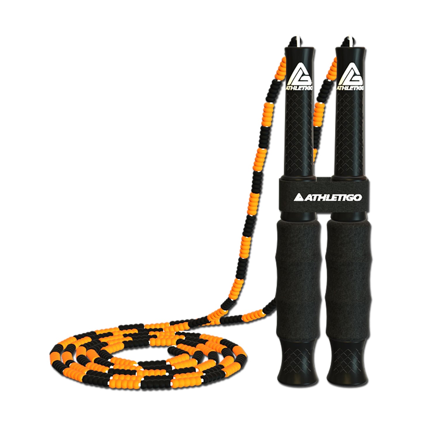 Beaded Jump Rope Adult – Adjustable Jump Rope for Adults for Fitness, Workout & Freestyle Training – Durable Beaded Rope with Non-Slip Handles
